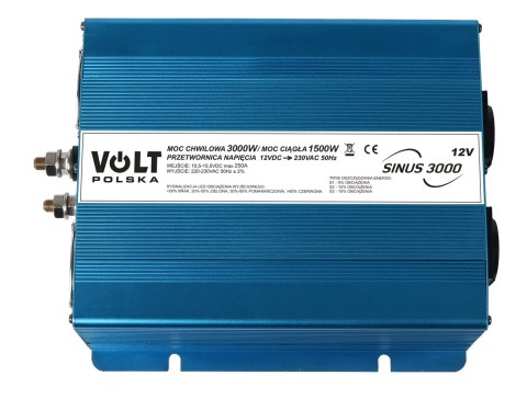 VOLT Przetwornica napięcia SINUS ECO 3000 12/230V (1500/3000W) VOLT Przetwornica napięcia SINUS ECO 3000 12/230V (1500/3000W)
