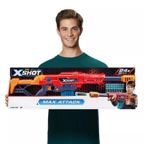 ZURU X-SHOT ExcelMaxAttack wyrzutnia24s 3694 40220 ZURU X-SHOT ExcelMaxAttack wyrzutnia24s 3694 40220