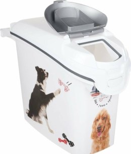 CURVER POJEMNIK DO PRZECHOWYWANIA KARMY 12KG 35L /IML SREBRNY