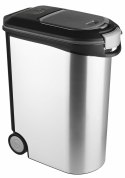 CURVER POJEMNIK DO PRZECHOWYWANIA KARMY 20KG 54L /IML SREBRNY