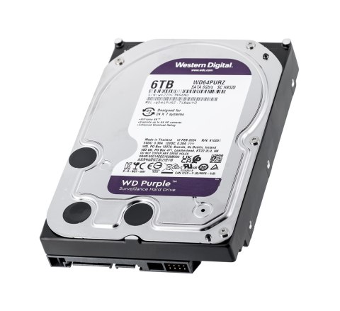 Dysk twardy HDD WD Purple 6TB 3,5" SATA WD64PURZ Dysk twardy HDD WD Purple 6TB 3,5" SATA WD64PURZ
