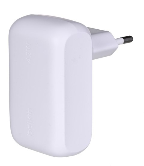 BELKIN PODWÓJNA ŁADOWARKA SIECIOWA USB-C USB-A 42W BELKIN PODWÓJNA ŁADOWARKA SIECIOWA USB-C USB-A 42W
