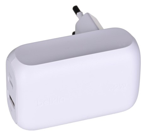 BELKIN PODWÓJNA ŁADOWARKA SIECIOWA USB-C USB-A 42W BELKIN PODWÓJNA ŁADOWARKA SIECIOWA USB-C USB-A 42W
