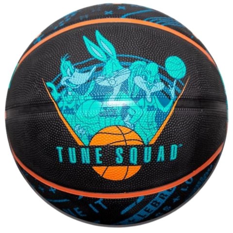 Piłka do koszykówki Spalding Space Jam Tune Squad Roster czarno-niebieska '7 84540Z Piłka do koszykówki Spalding Space Jam Tune Squad Roster czarno-niebieska '7 84540Z