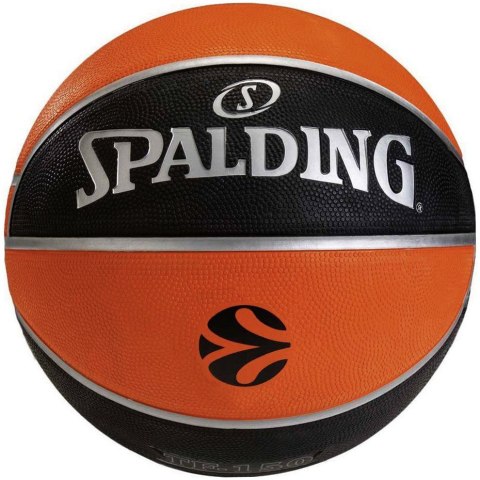 Piłka koszykowa Spalding Eurolige TF-150 pomarańczowo-czarna 84507Z Piłka koszykowa Spalding Eurolige TF-150 pomarańczowo-czarna 84507Z