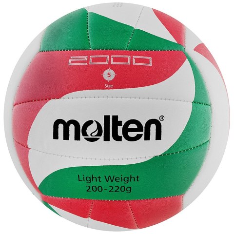 Piłka siatkowa Molten V5M2000 Light biało-czerwono-zielona Piłka siatkowa Molten V5M2000 Light biało-czerwono-zielona