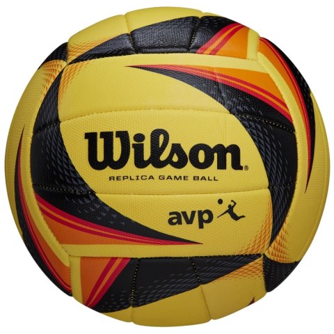 Piłka siatkowa Wilson AVP Replica Game żółto-czarno-pomarańczowa WTH01020XB Piłka siatkowa Wilson AVP Replica Game żółto-czarno-pomarańczowa WTH01020XB