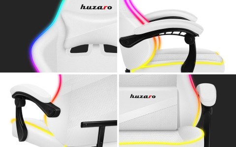 Fotel gamingowy Huzaro Force 4.4 RGB White Fotel gamingowy Huzaro Force 4.4 RGB White