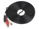 Kabel Lanberg CA-MJRC-10CC-0050-BK (Mini Jack M - 2x Cinch M; 5m; kolor czarny)