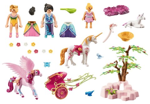Klocki Zestaw z figurkami Magic 71002 Powóz jednorożca z pegazem Klocki Zestaw z figurkami Magic 71002 Powóz jednorożca z pegazem