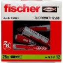 Mocowanie uniwersalne Fischer DUOPOWER 12X60 (wersja długa) 25szt.