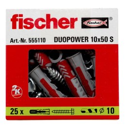 Mocowanie uniwersalne z wkrętem DUOPOWER 10X50 S 25szt.