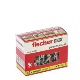 Mocowanie uniwersalne z wkrętem Fischer DUOPOWER 6X30 S 50szt.