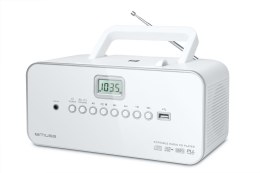 Muza | M-28RDW | Przenośne radio Odtwarzacz CD/MP3 z USB | Biały