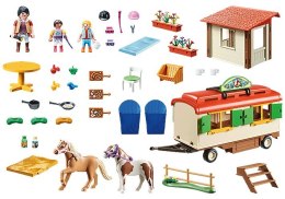 Zestaw figurek Country 70510 Kemping z kucykami i przyczepką