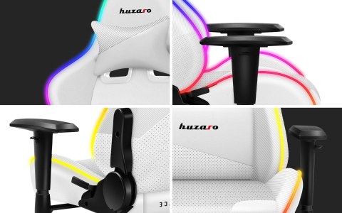 Fotel gamingowy Huzaro Force 6.2 White RGB Fotel gamingowy Huzaro Force 6.2 White RGB