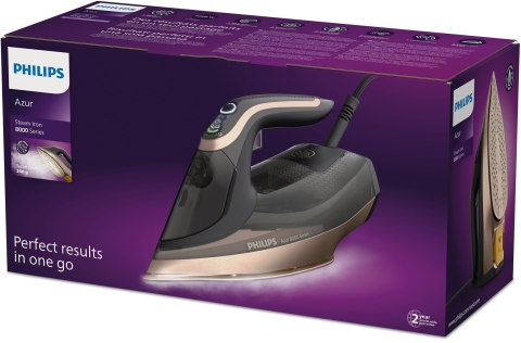 Philips | Lazurowe DST8041/80 | Żelazko parowe | 3000 W | Pojemność zbiornika na wodę 350 ml | Ciągła para 80 g/min | Wydajność Philips | Lazurowe DST8041/80 | Żelazko parowe | 3000 W | Pojemność zbiornika na wodę 350 ml | Ciągła para 80 g/min | Wydajność