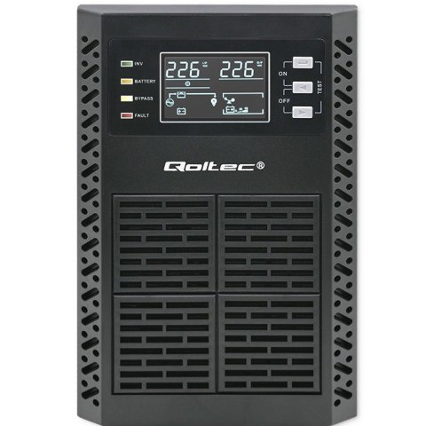 QOLTEC ZASILACZ AWARYJNY UPS 2KVA | 2000W | POWER FACTOR 1.0 | LCD | EPO | USB | ON-LINE QOLTEC ZASILACZ AWARYJNY UPS 2KVA | 2000W | POWER FACTOR 1.0 | LCD | EPO | USB | ON-LINE