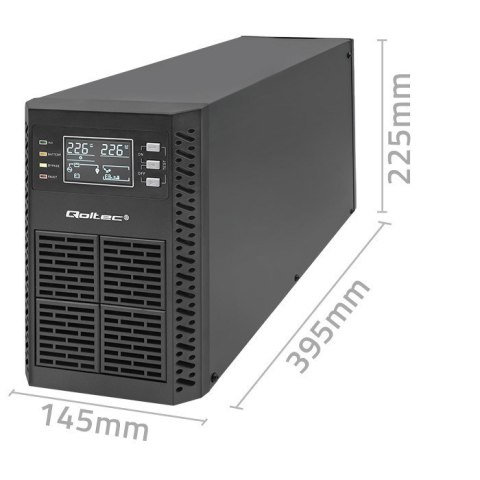 QOLTEC ZASILACZ AWARYJNY UPS 2KVA | 2000W | POWER FACTOR 1.0 | LCD | EPO | USB | ON-LINE QOLTEC ZASILACZ AWARYJNY UPS 2KVA | 2000W | POWER FACTOR 1.0 | LCD | EPO | USB | ON-LINE