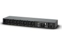 CyberPower PDU41005 rozdzielacz zasilania PDU 8 x gniazdo sieciowe 1U Czarny