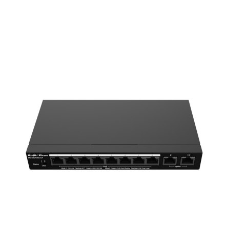 REYEE SWITCH ZARZĄDZALNY 10 PORTÓW 1GBIT + 2 PORTY UPLINK RJ45 1GBIT | 8 PORTÓW POE/POE+ (70W MAX) | L2 | METALOWA OBUDOWA REYEE SWITCH ZARZĄDZALNY 10 PORTÓW 1GBIT + 2 PORTY UPLINK RJ45 1GBIT | 8 PORTÓW POE/POE+ (70W MAX) | L2 | METALOWA OBUDOWA