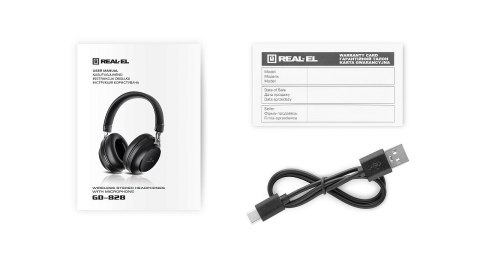 Słuchawki bezprzewodowe (bluetooth) REAL-EL GD-828 Słuchawki bezprzewodowe (bluetooth) REAL-EL GD-828