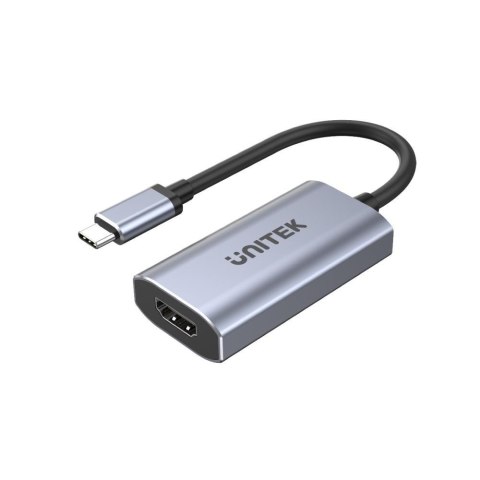 Unitek Adapter USB-C na HDMI 2.1 8K alu 15 cm Unitek Adapter USB-C na HDMI 2.1 8K alu 15 cm