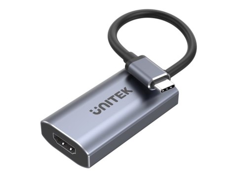 Unitek Adapter USB-C na HDMI 2.1 8K alu 15 cm Unitek Adapter USB-C na HDMI 2.1 8K alu 15 cm