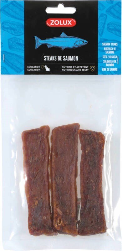 ZOLUX Przysmak naturalny dla psa Stek z łososia 60g ZOLUX Przysmak naturalny dla psa Stek z łososia 60g