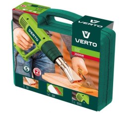 Opalarka 2000W, zakres temperatur: I: 350oC, II: 550oC, walizka Verto
