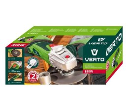Szlifierka kątowa 850W, tarcza 125 x 22.2 mm, obroty 12 000 min Verto