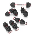 Zestaw ciężarów 6w1 HMS SGN140 (sztanga, sztangielki i kettlebell) 40kg