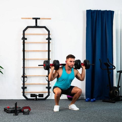 Zestaw ciężarów 6w1 HMS SGN140 (sztanga, sztangielki i kettlebell) 40kg Zestaw ciężarów 6w1 HMS SGN140 (sztanga, sztangielki i kettlebell) 40kg