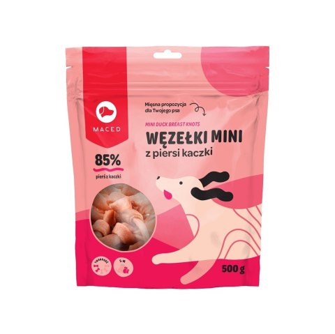 MACED Kokardki z kaczki - przysmak dla psa - 500g MACED Kokardki z kaczki - przysmak dla psa - 500g