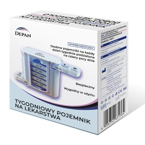 Medyczny tygodniowy pojemnik na lekarstwa kasetka Medyczny tygodniowy pojemnik na lekarstwa kasetka