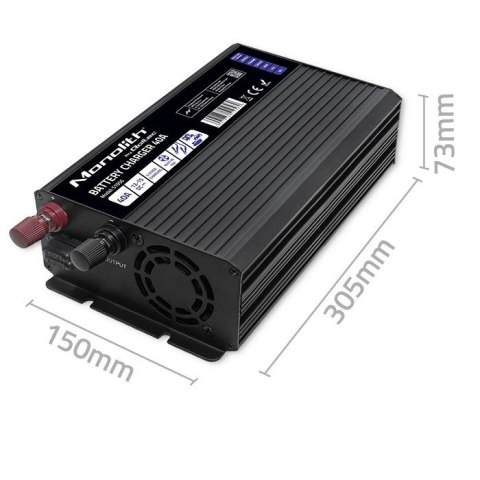 QOLTEC ŁADOWARKA DO AKUMULATORÓW LIFEPO4 AGM GEL SLA | 40A | 12V QOLTEC ŁADOWARKA DO AKUMULATORÓW LIFEPO4 AGM GEL SLA | 40A | 12V