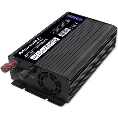 QOLTEC ŁADOWARKA DO AKUMULATORÓW LIFEPO4 AGM GEL SLA | 40A | 12V QOLTEC ŁADOWARKA DO AKUMULATORÓW LIFEPO4 AGM GEL SLA | 40A | 12V