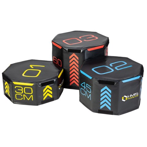 Skrzynie plyometryczne octagon soft zestaw ( 3 elementy) HMS PYOBS01 Skrzynie plyometryczne octagon soft zestaw ( 3 elementy) HMS PYOBS01