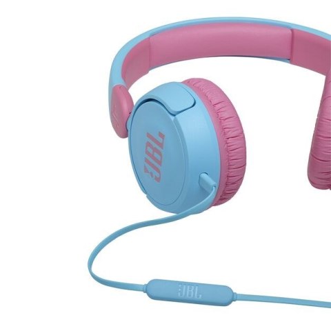 Słuchawki JBL JR310BLU (niebieskie, przewodowe, nauszne, dla dzieci) Słuchawki JBL JR310BLU (niebieskie, przewodowe, nauszne, dla dzieci)