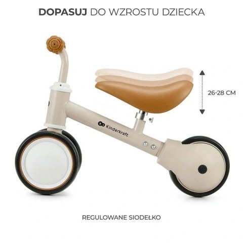 Kinderkraft rowerek biegowy CUTIE LIGHT BEIGE Kinderkraft rowerek biegowy CUTIE LIGHT BEIGE