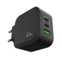 ŁADOWARKA SIECIOWA Green Cell POWERGAN 65W 2xUSB-C 1xUSB-A CHARGC08