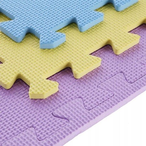 Mata puzzle Multipack One Fitness MP10 żółto-niebiesko-fioletowe 9 elementów 10 mm Mata puzzle Multipack One Fitness MP10 żółto-niebiesko-fioletowe 9 elementów 10 mm