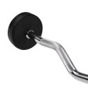 Sztanga/Gryf stały gumowany łamany 20 kg HMS GSL20