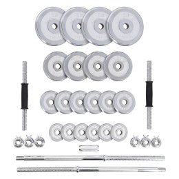 Sztangielki/sztanga walizka chrom 2x25kg HMS STC50