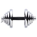 Sztangielki/sztanga walizka chrom 2x25kg HMS STC50