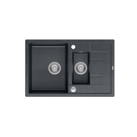 Zlewozmywak granitowy QUADRON MORGAN 156 czarny wpuszczany + syfon Push-2-Open Zlewozmywak granitowy QUADRON MORGAN 156 czarny wpuszczany + syfon Push-2-Open