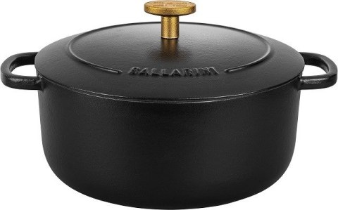Garnek żeliwny okrągły Ballarini Bellamonte - Czarny, 5.5 ltr Garnek żeliwny okrągły Ballarini Bellamonte - Czarny, 5.5 ltr