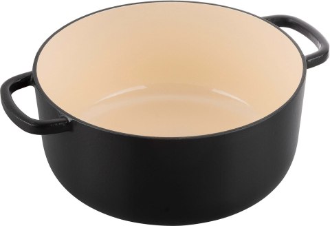 Garnek żeliwny okrągły Ballarini Bellamonte - Czarny, 5.5 ltr Garnek żeliwny okrągły Ballarini Bellamonte - Czarny, 5.5 ltr