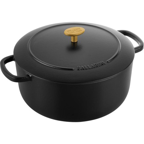 Garnek żeliwny okrągły Ballarini Bellamonte - Czarny, 5.5 ltr Garnek żeliwny okrągły Ballarini Bellamonte - Czarny, 5.5 ltr