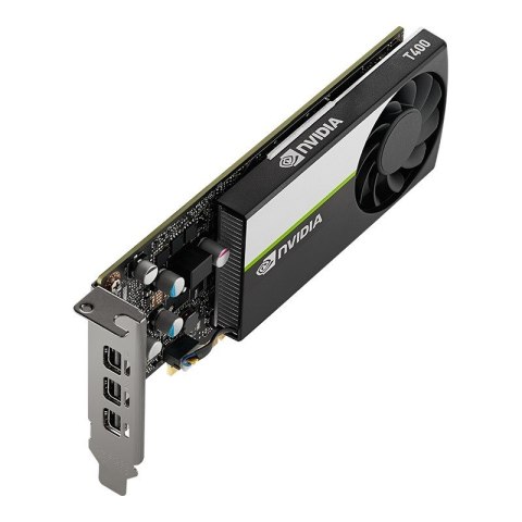Karta graficzna PNY NVIDIA T400 4GB, GDDR6, 3x DisplayPort, PCI Express 3.0, LP - LP bracket, Small Box Karta graficzna PNY NVIDIA T400 4GB, GDDR6, 3x DisplayPort, PCI Express 3.0, LP - LP bracket, Small Box